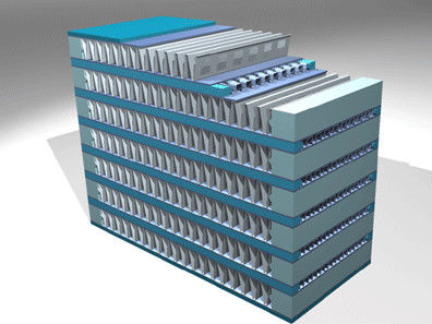 Radiateur à ailettes interne compact d'aluminium de plat soudé par Consturction