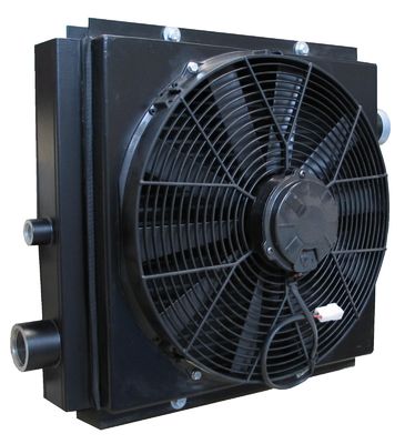 Aileron résistant de plat d'échangeur de chaleur d'huile hydraulique pour l'excavatrice avec la fan