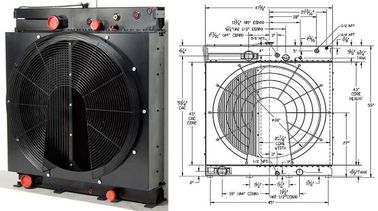Échangeur de chaleur d'huile hydraulique/radiateur de soudure soudés pour le générateur diesel