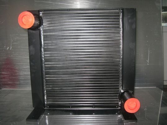 Aileron de plat noir soudant l'échangeur de chaleur d'huile hydraulique pour l'excavatrice/rouleau vibratile