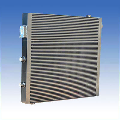 Plat soudé par vide d'échangeur de chaleur de compresseur d'air - radiateur en aluminium d'huile d'aileron