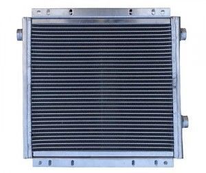 Plat soudé par vide d'échangeur de chaleur de compresseur d'air - radiateur en aluminium d'huile d'aileron