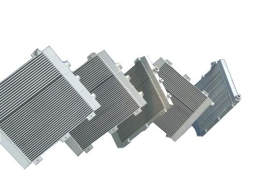Plat soudé par vide d'échangeur de chaleur de compresseur d'air - radiateur en aluminium d'huile d'aileron