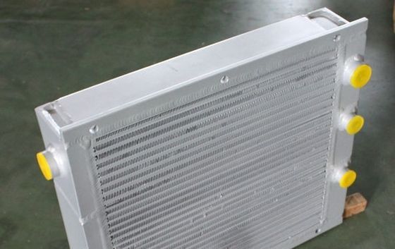 Aileron en aluminium de plat de refroidisseur d'échangeur de chaleur d'air d'huile pour le compresseur d'air